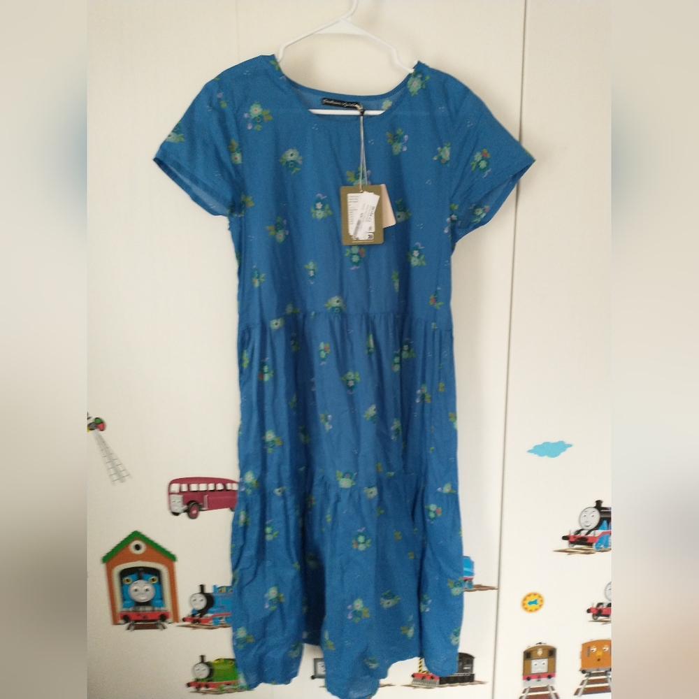 Gudrun Sjoden Fleur woven organic cotton dress - Picture 2 of 5